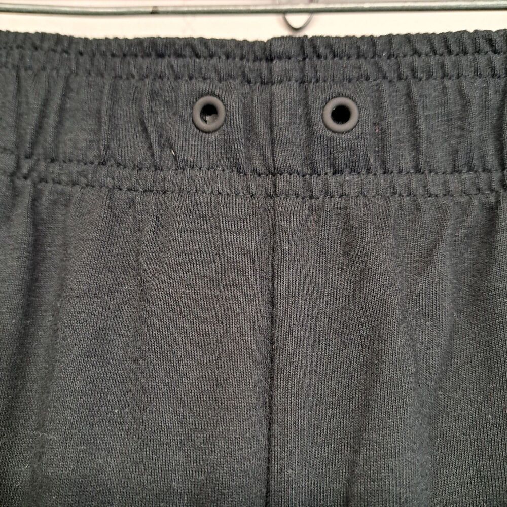 Adidas Track Pants Mens  XL Black  White 3 Stripes Warm Up Straight Leg Gym - Picture 4 of 10